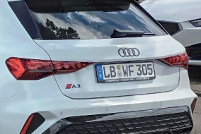 Audi A3 facelift car