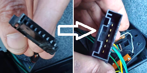 BMW E46 Reverse Retrofit connections